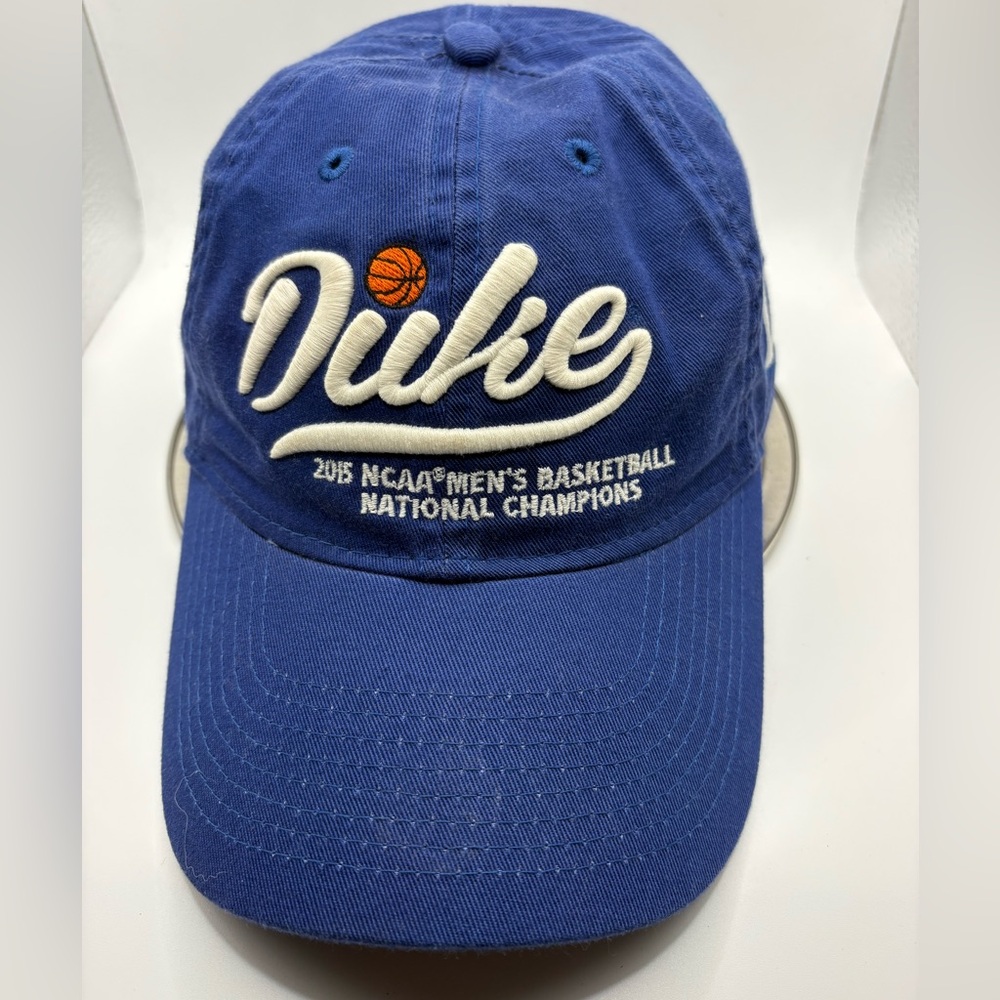 Duke Blue Devils 2015 NCAA Champs Hat Legacy Strapback Blue Cap